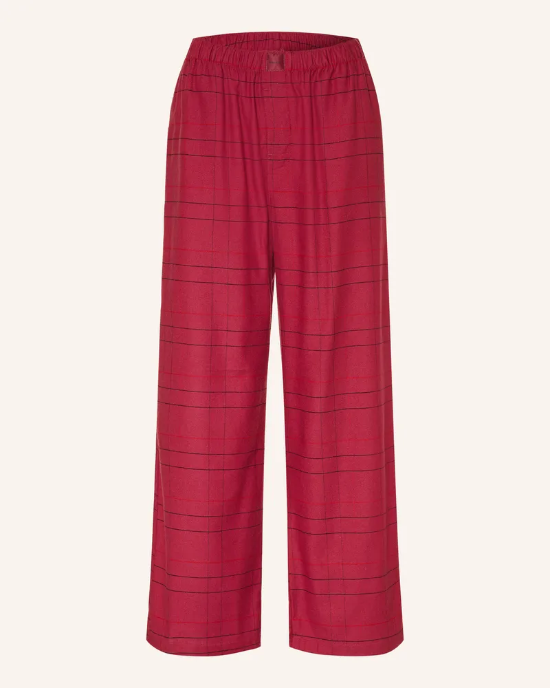 Calvin Klein Schlafhose Aus Flannel rot Dunkelrot