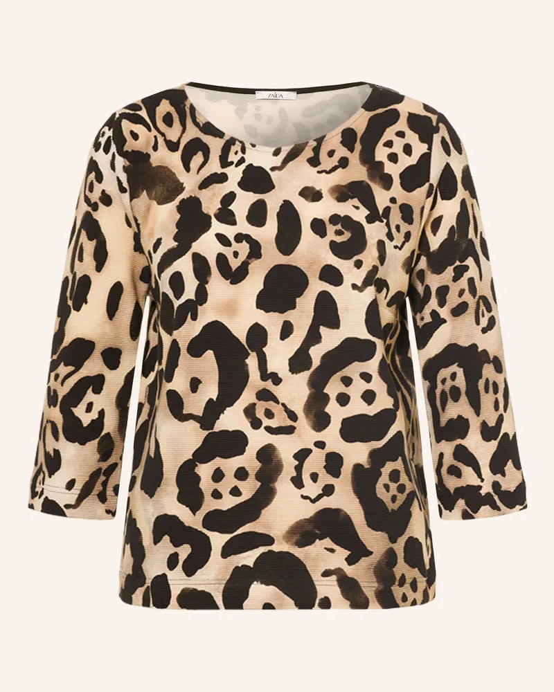 ZAíDA Shirt Mit 3/4-Arm braun Beige