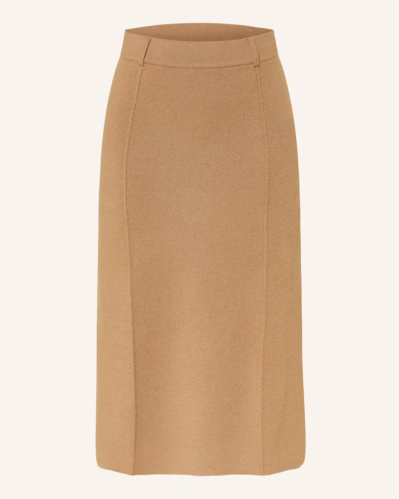 Lisa Yang Strickrock Aus Cashmere braun Camel