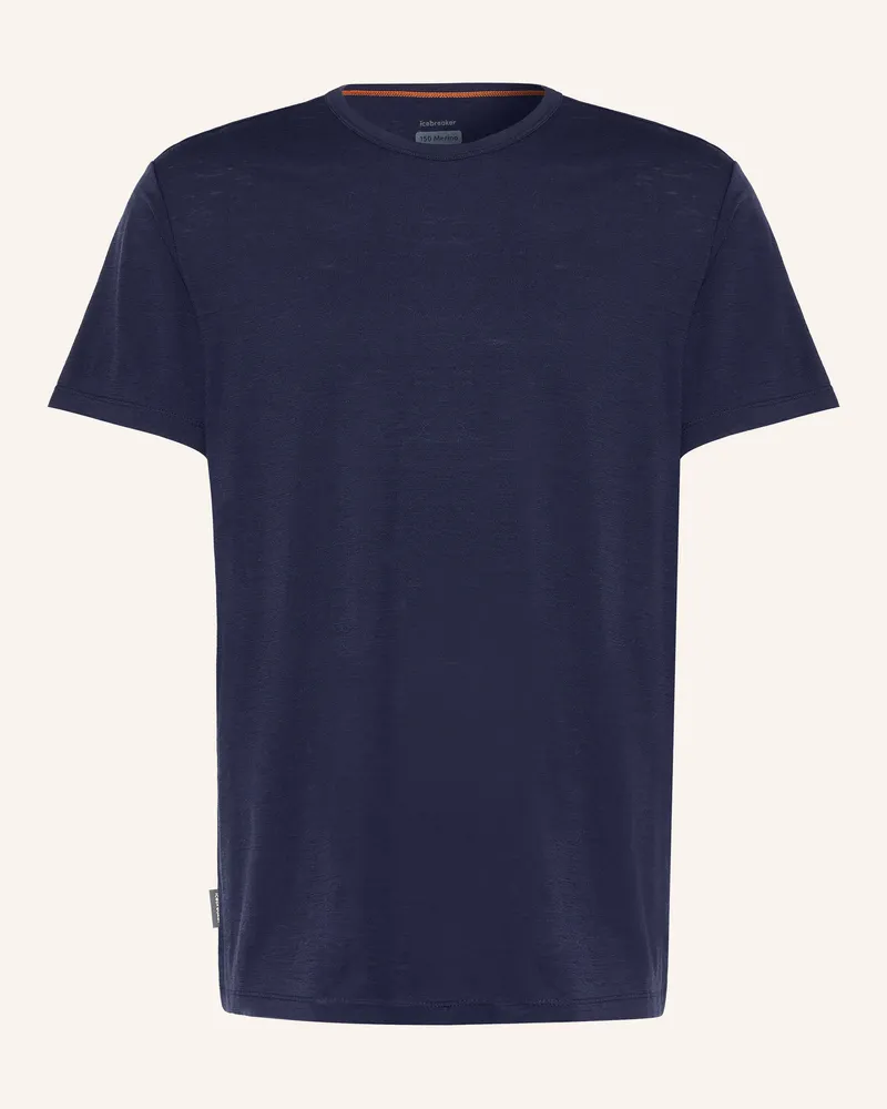 Icebreaker Funktionsshirt 150 Lodge Aus Merinowolle blau Dunkelblau