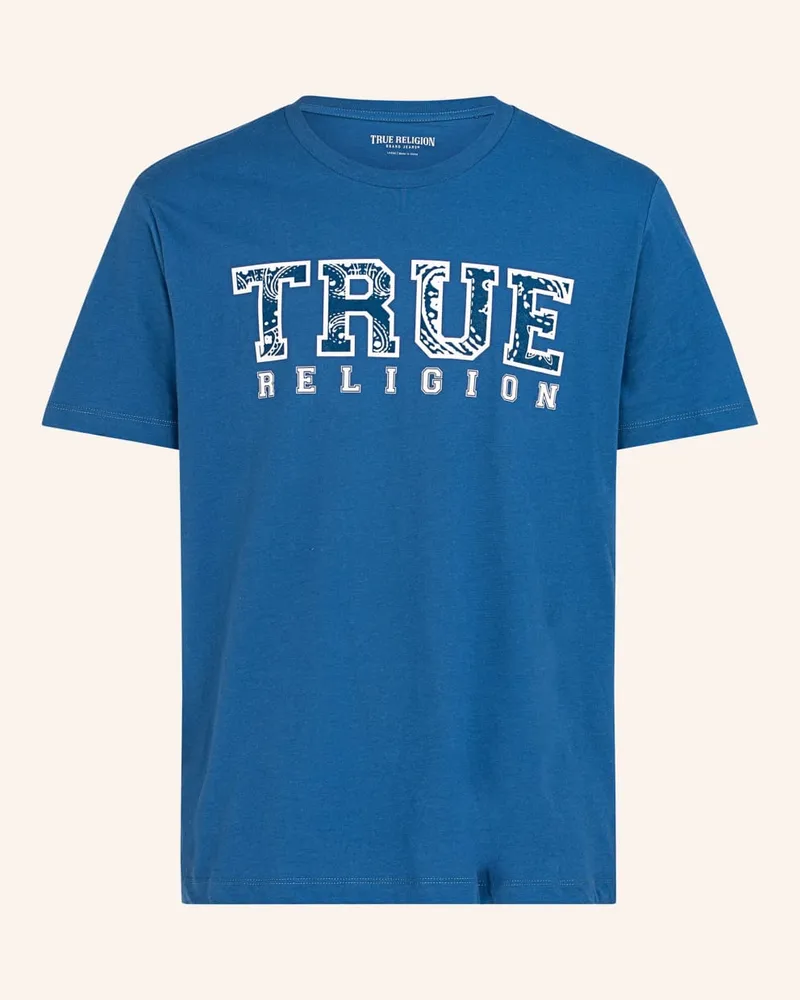 True Religion T-Shirt PAISLEY Blau