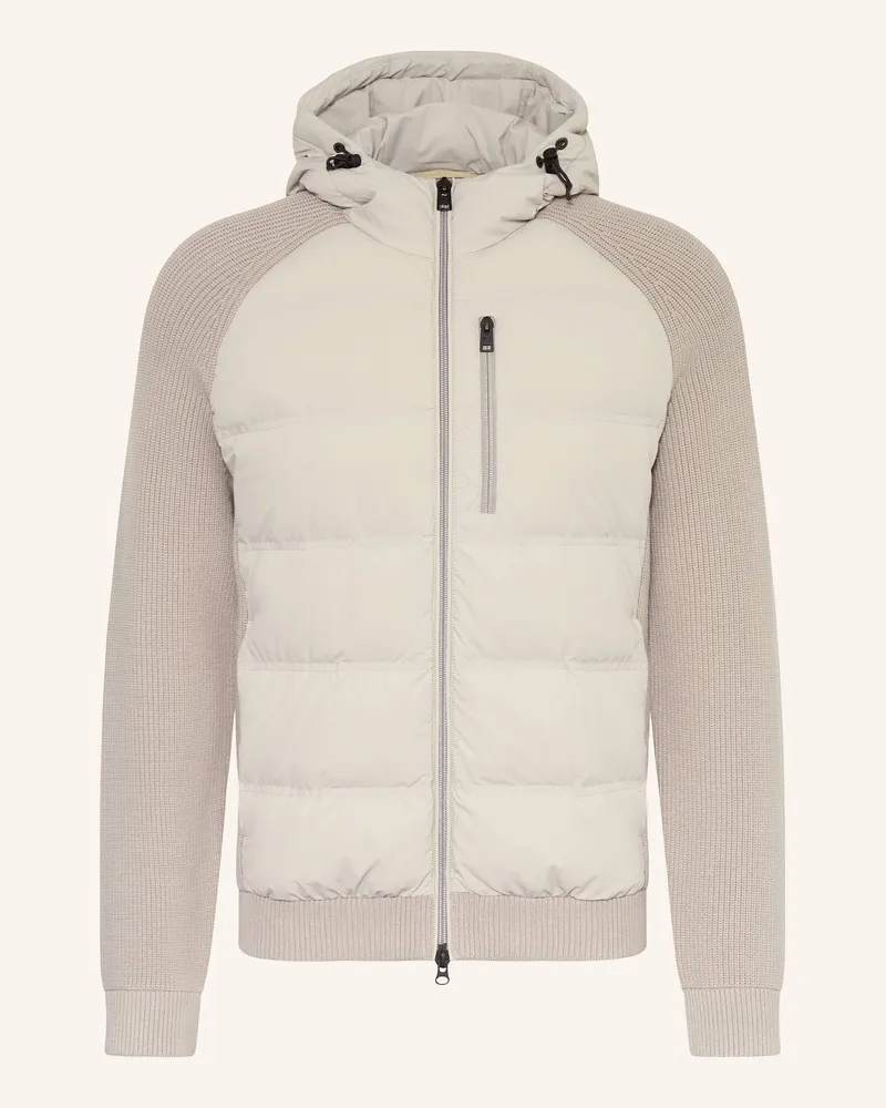 Woolrich Daunenjacke MATT im Materialmix Taupe