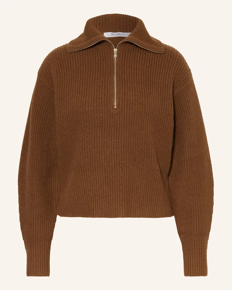 Max Mara Troyer Nadar Mit Cashmere braun Cognac
