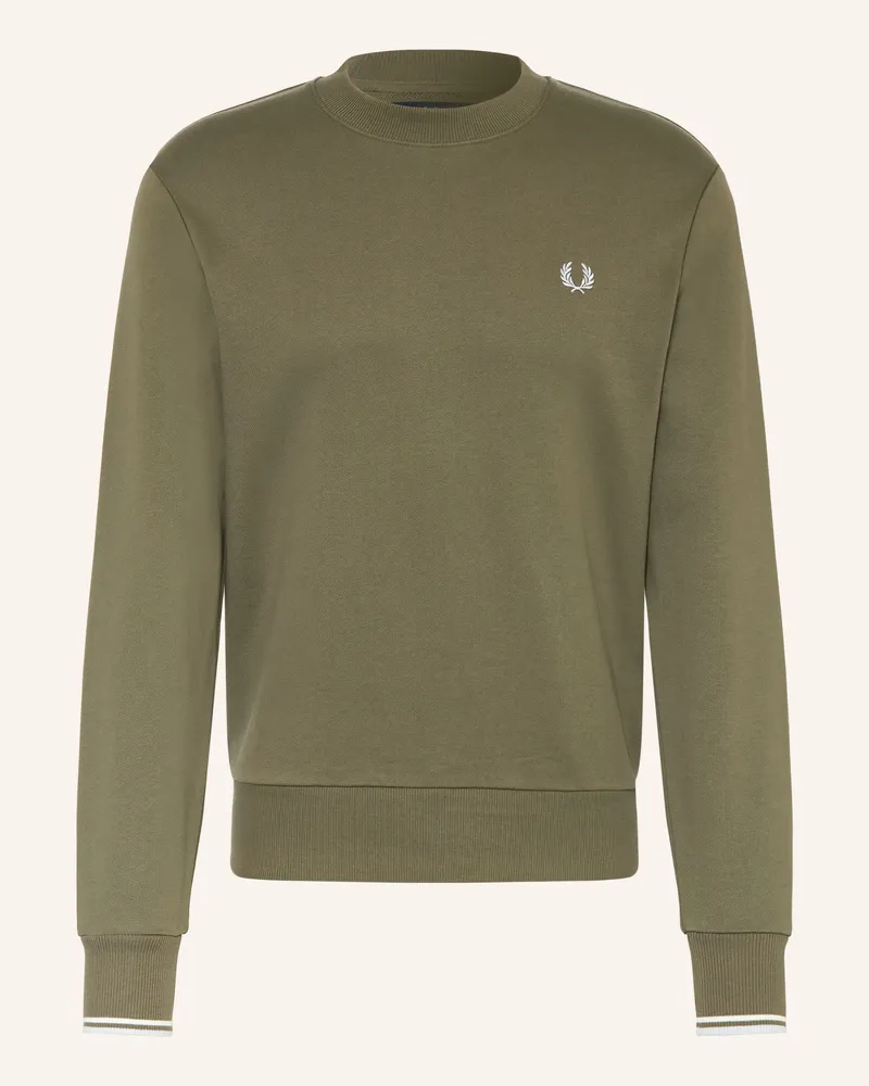 Fred Perry Sweatshirt gruen Khaki