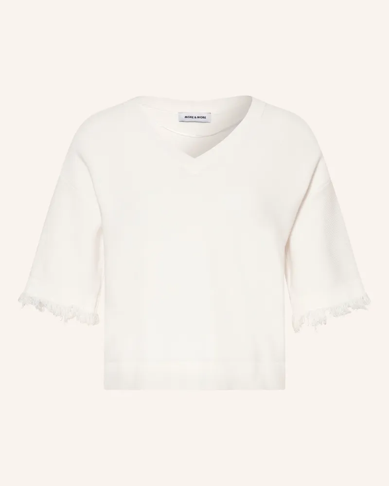 More & More Pullover Mit 3/4-Arm weiss Weiss