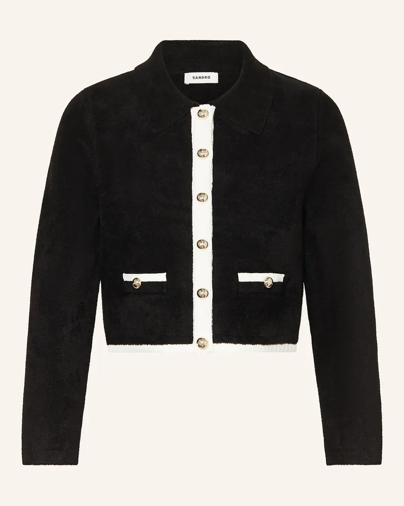 Sandro Strickjacke Schwarz