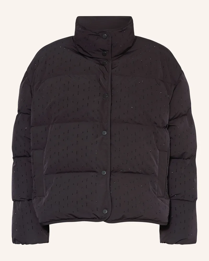 Riani Steppjacke mit Schmucksteinen Schwarz