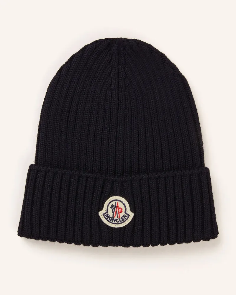 Moncler Mütze blau Dunkelblau