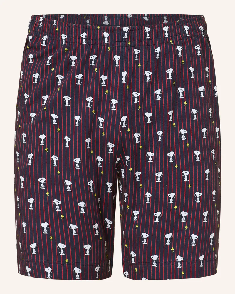 Mey Schlafshorts Serie mey x PEANUTS Blau