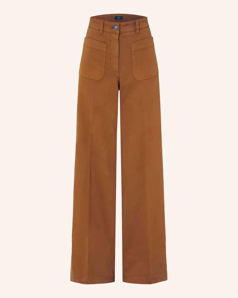 Etro Marlenehose braun Cognac