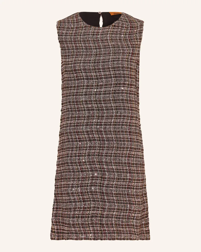 Missoni Kleid mit Pailletten und Glitzergarn Schwarz