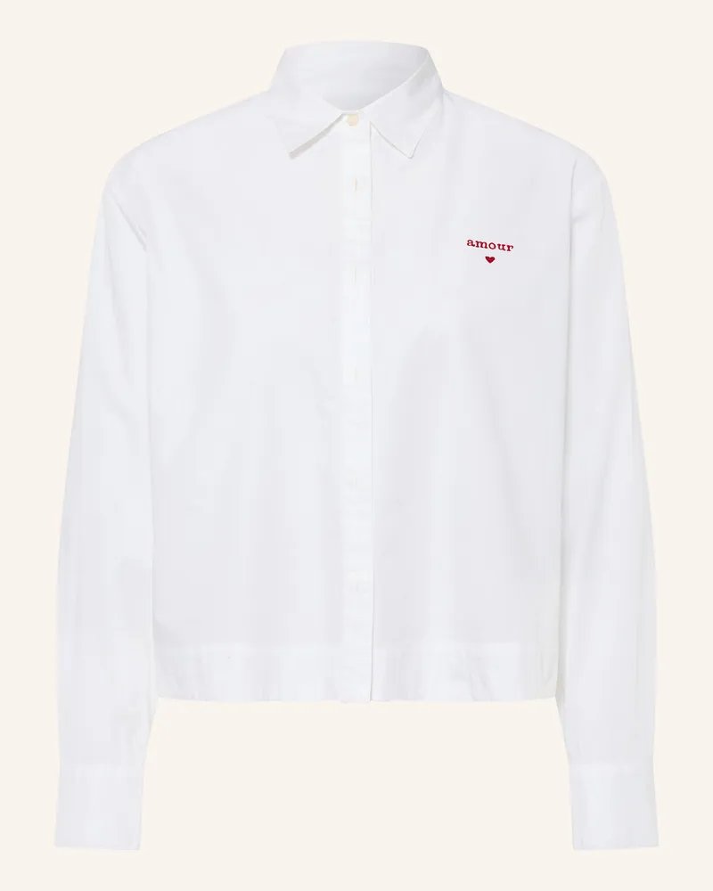 Emily van den Bergh Hemdbluse weiss Weiss