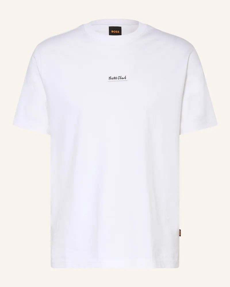 HUGO BOSS T-Shirt Bossclub weiss Creme