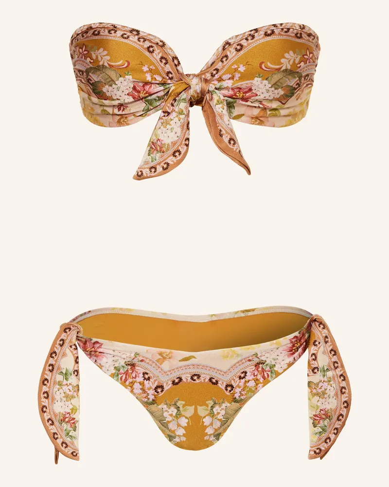 Zimmermann Bandeau-Bikini WYLIE Dunkelgelb
