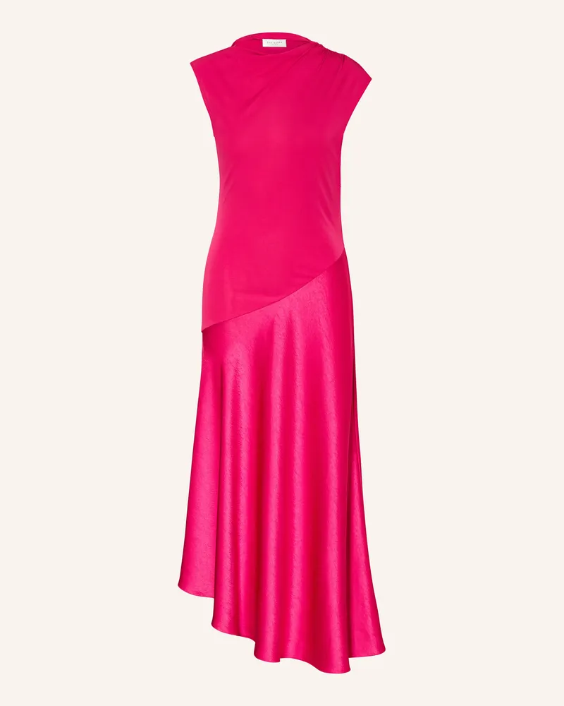 Ted Baker Kleid Jaspara Im Materialmix pink Fuchsia