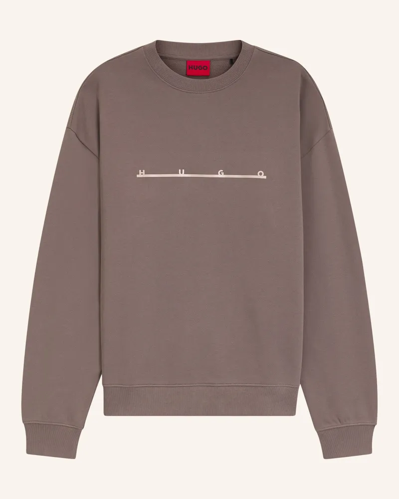 HUGO BOSS Sweatshirt Datrisweat Relaxed Fit braun Braun