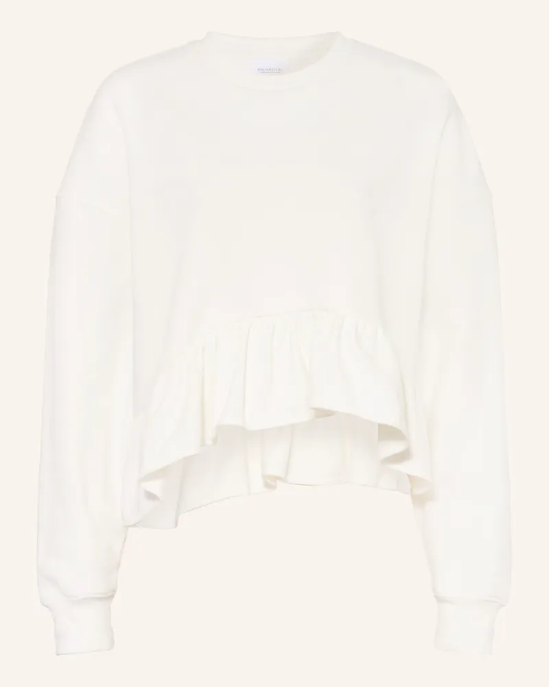 Rich&Royal Sweatshirt Mit Rüschen weiss Weiss