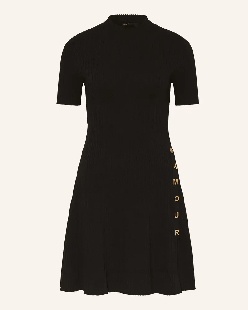 Maje Strickkleid schwarz Schwarz