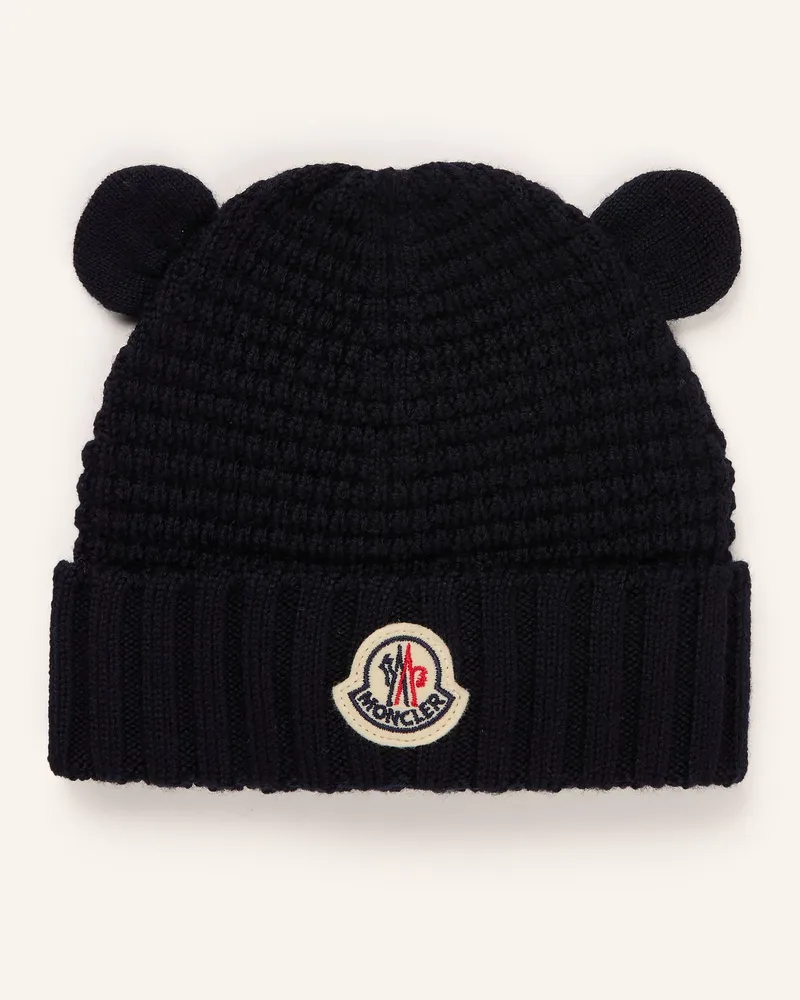 Moncler Mütze blau Dunkelblau