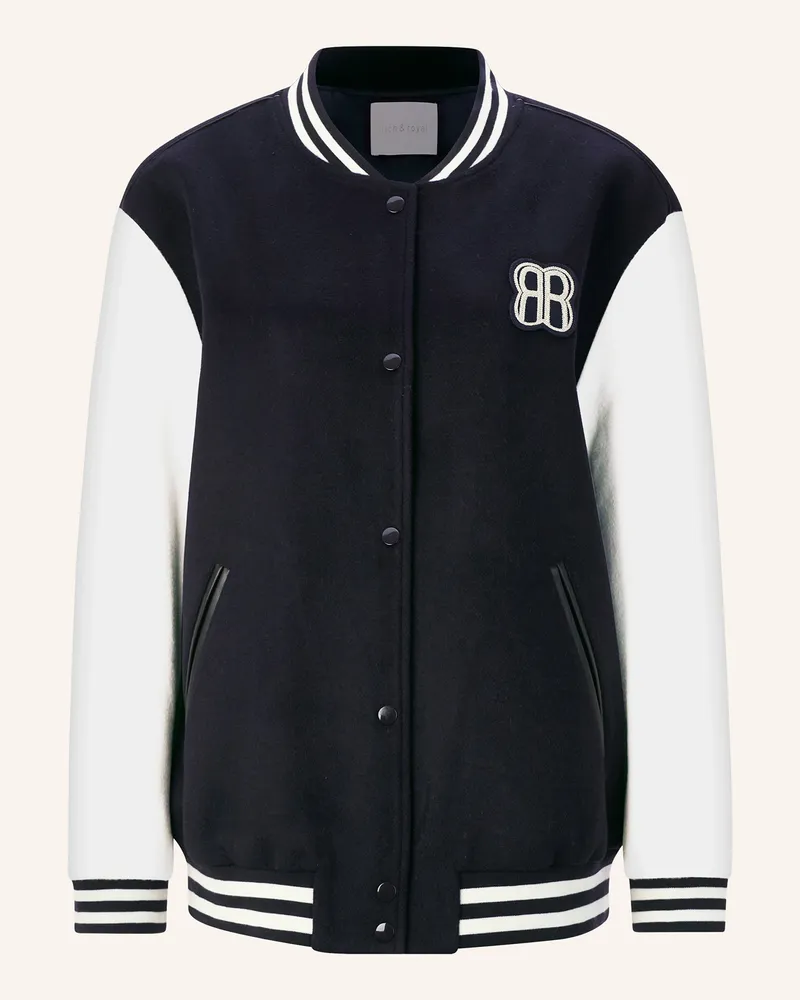 Rich&Royal College-Jacke weiss Dunkelblau
