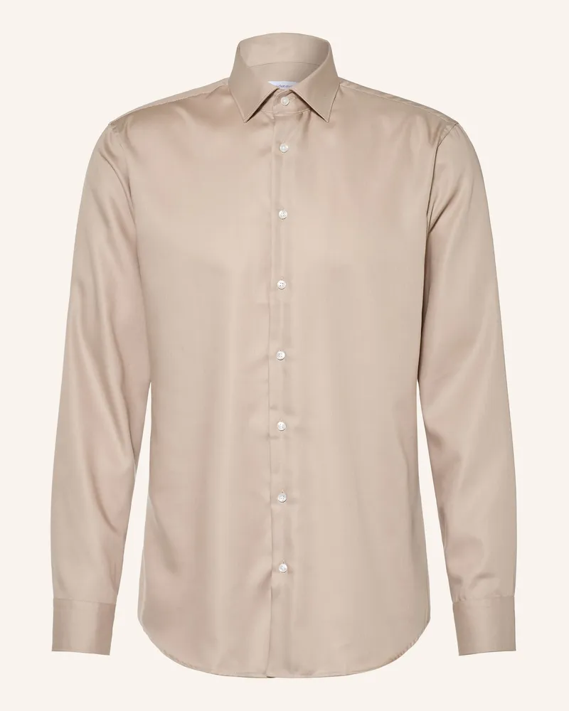 Seidensticker Hemd Shaped Fit beige Beige