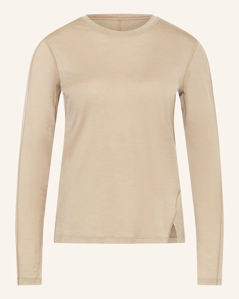 Icebreaker Funktionsshirt MERINOFINE™ ACE aus Merinowolle Beige