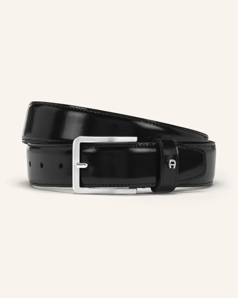 Aigner Ledergürtel BUSINESS Schwarz