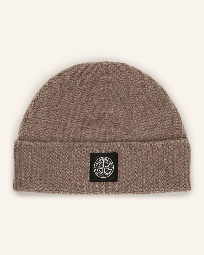 Stone Island Mütze Mit Cashmere beige Taupe