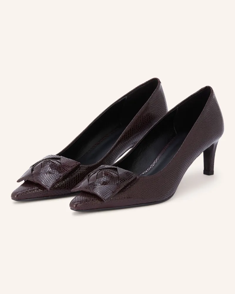 Zinda Pumps rot Dunkelbraun