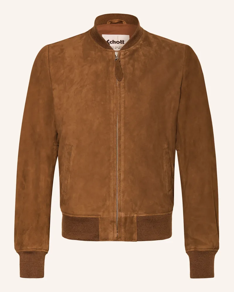 Schott N.Y.C Lederblouson braun Braun