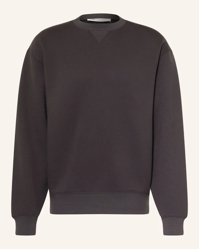 Our Legacy Sweatshirt Perfect schwarz Dunkelbraun