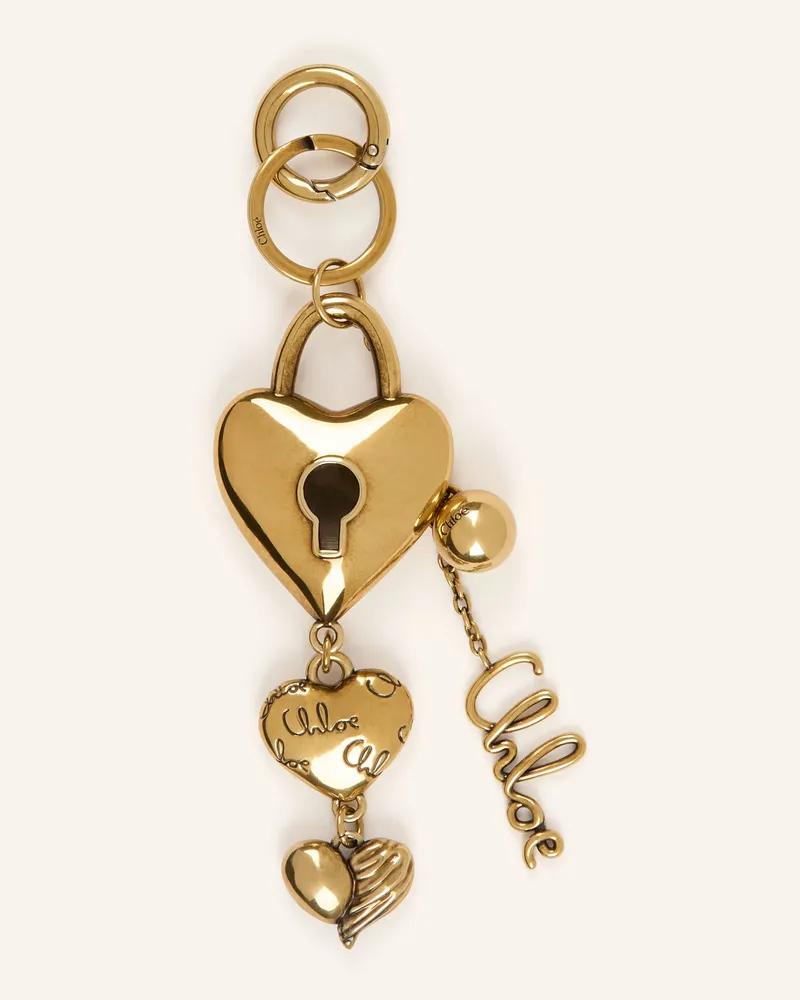 Chloé Taschenanhänger gold 9da