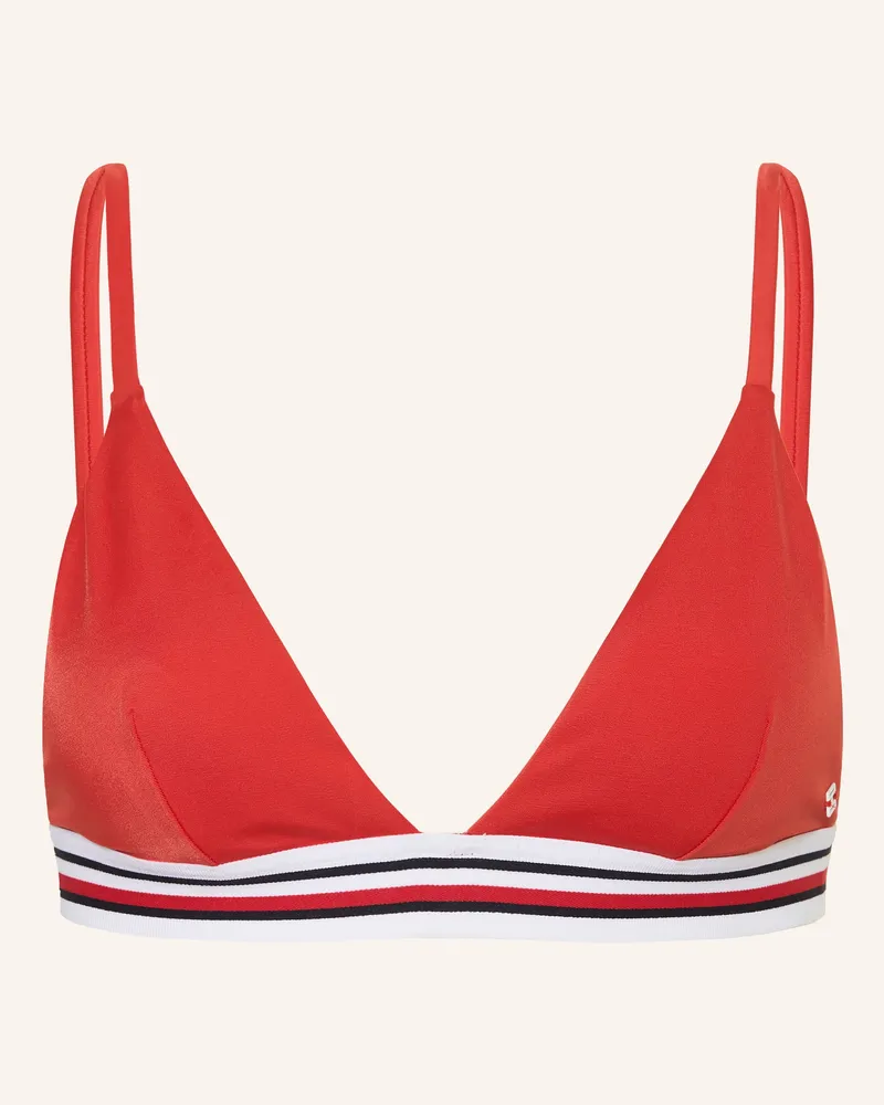 Tommy Hilfiger Triangel-Bikini-Top Rot