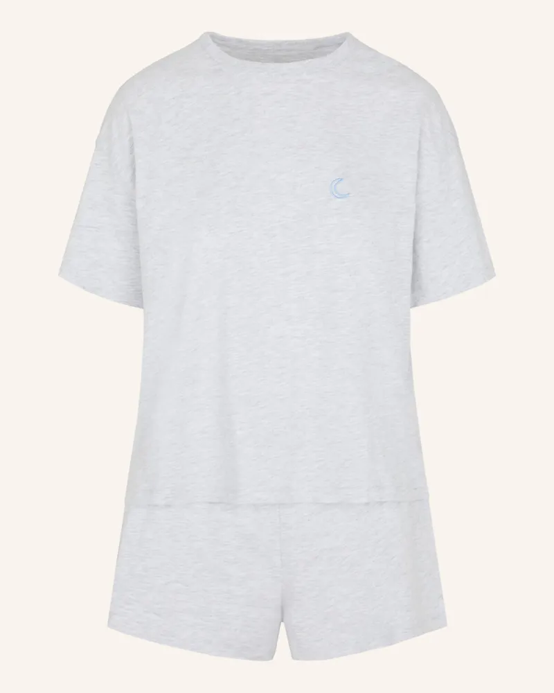 Hunkemöller Schlafanzug Cotton grau Grau