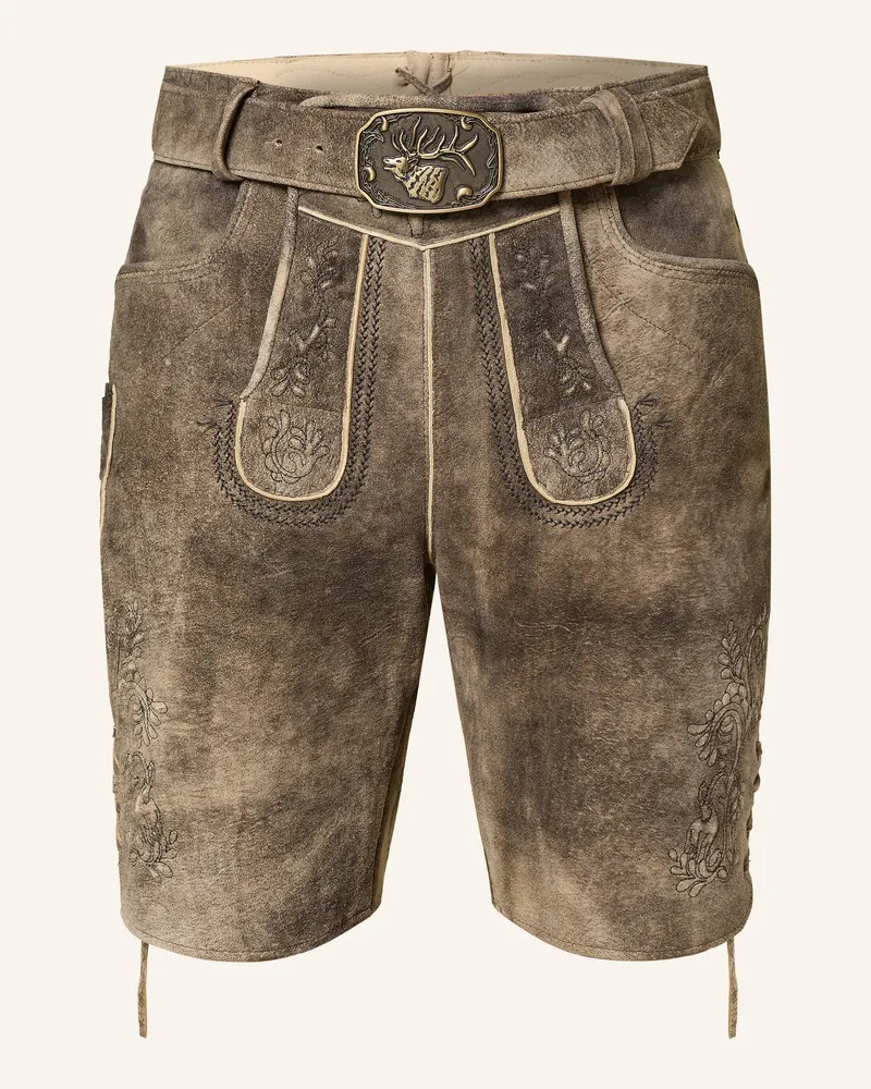 Spieth & Wensky Trachten-Lederhose Braun