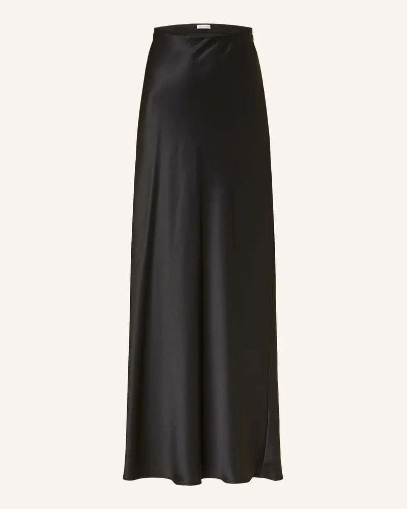 Mrs & HUGS Satinrock schwarz Schwarz