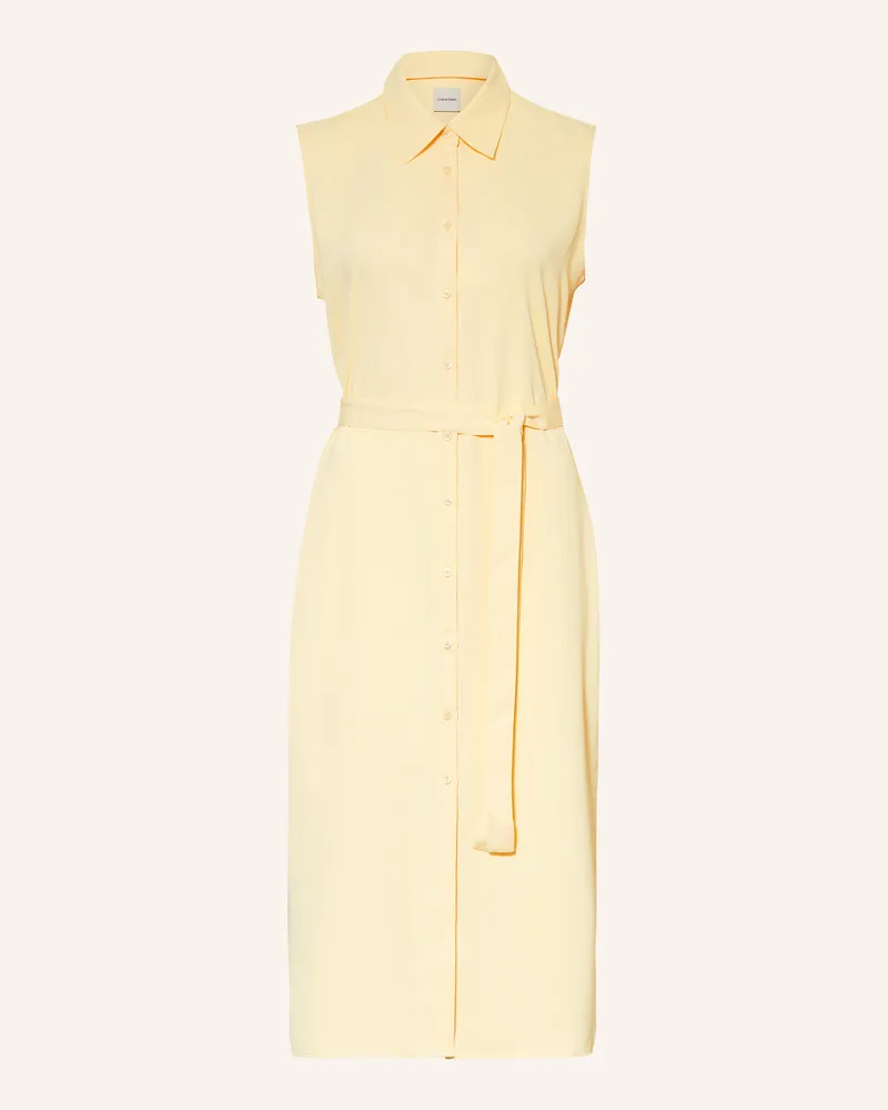 Calvin Klein Hemdblusenkleid Gelb