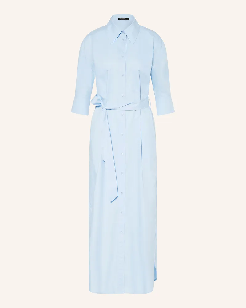 MARC AUREL Hemdblusenkleid mit 3/4-Arm Hellblau