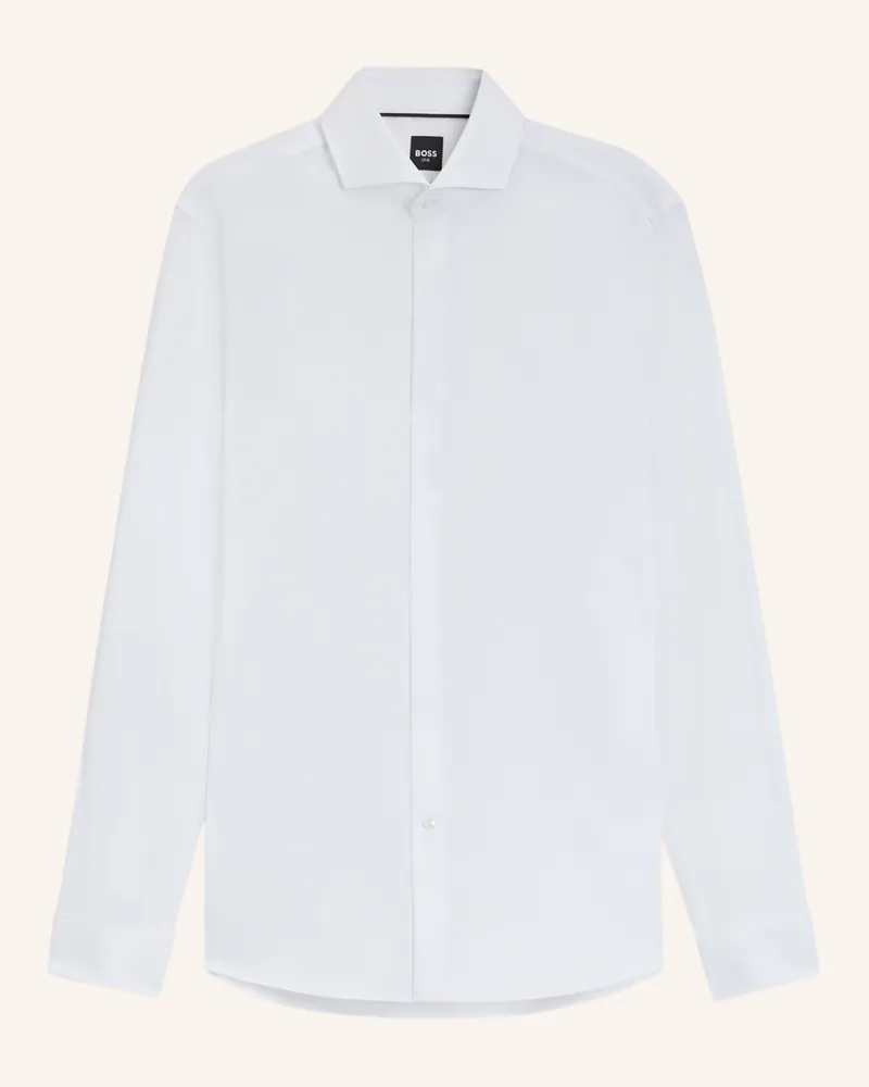 HUGO BOSS Business Hemd H-HANK-TUX-B1-DC-254 Slim Fit Weiss