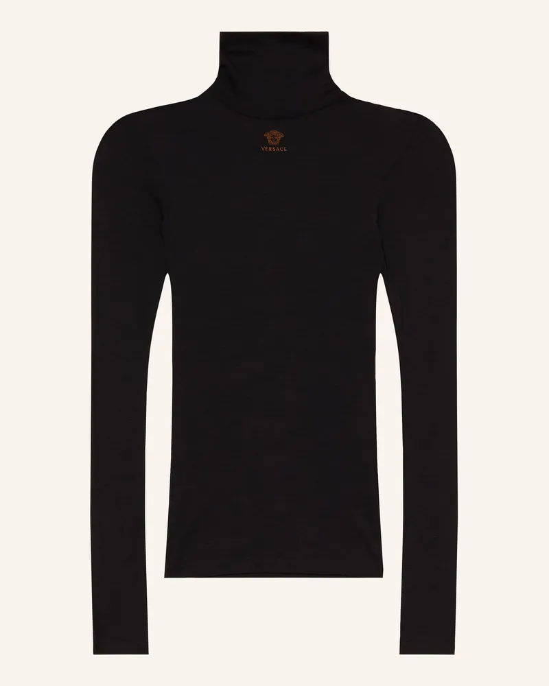 Versace Rollkragenshirt schwarz Schwarz