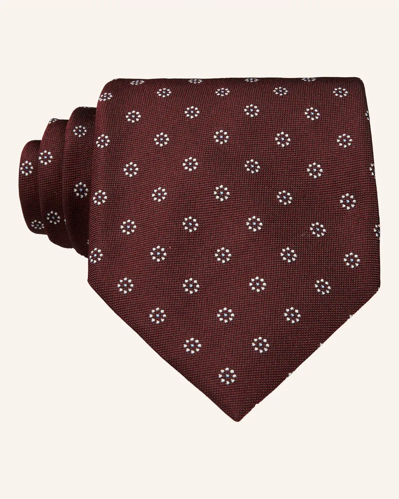 Ermenegildo Zegna Krawatte rot Dunkelrot