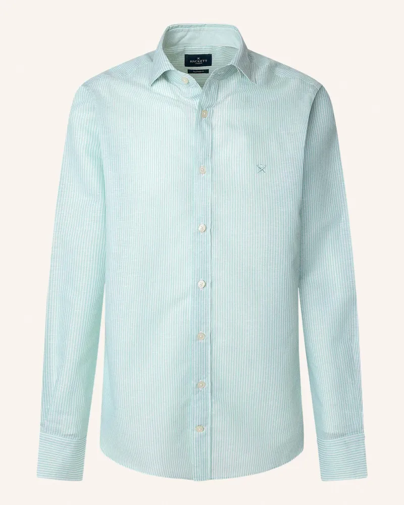 Hackett Freizeithemd LINEN BENGEL STRIPE Grün