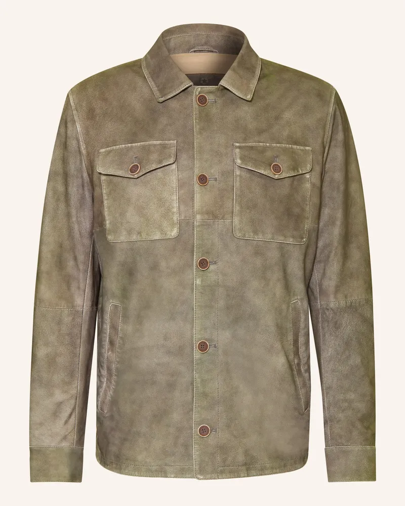 Milestone Lederjacke MSBIANCO Taupe