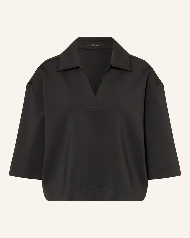 someday. Blusenshirt Uvana Mit 3/4-Arm schwarz Schwarz