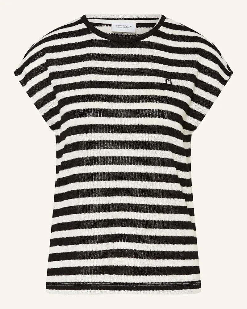 COMMA Strickshirt Schwarz