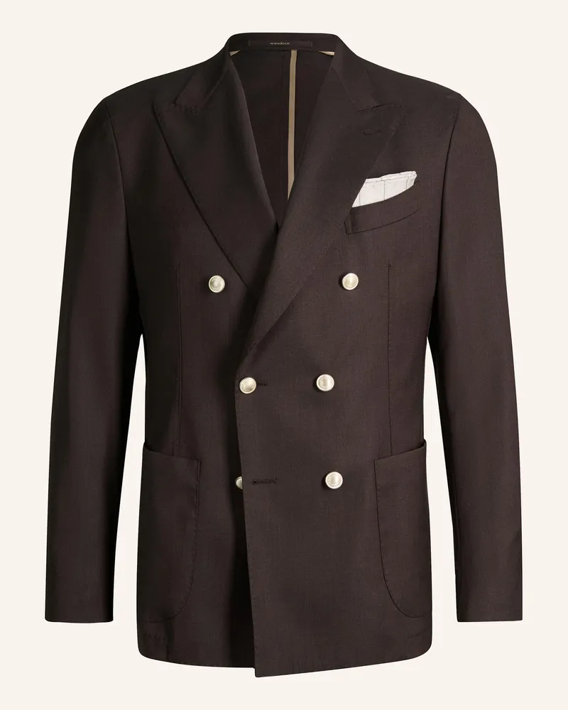 windsor. Baukasten Sakko Shaped Fit Braun