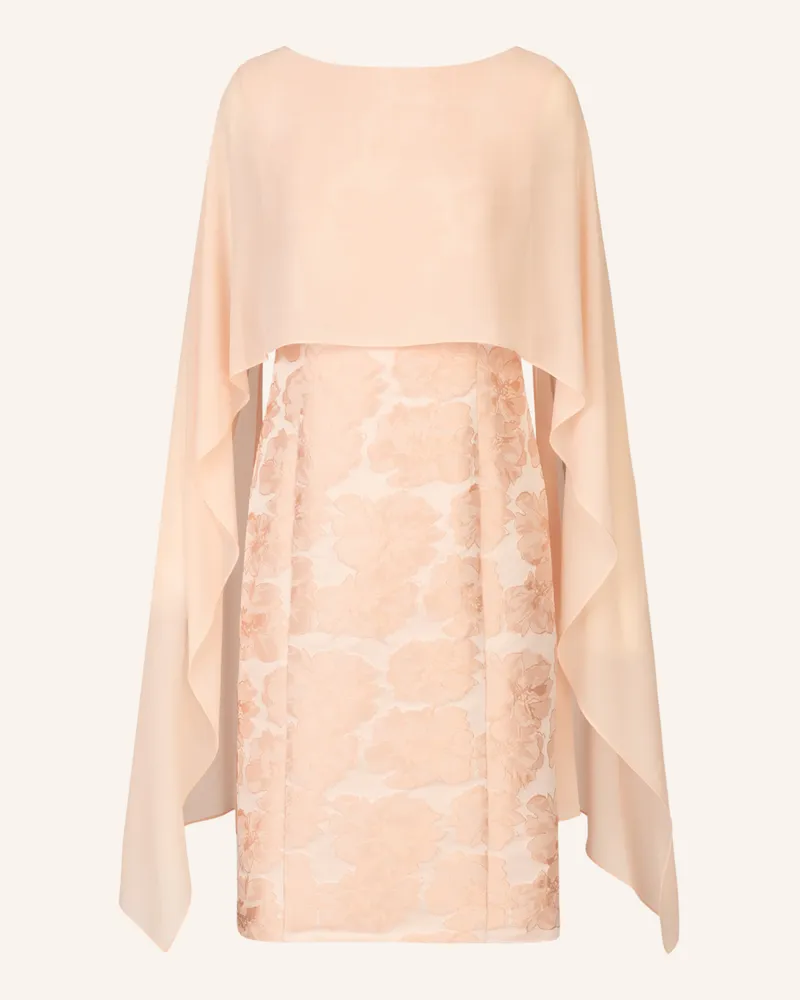 Apart Jacquardkleid mit Chiffonstola Rosé