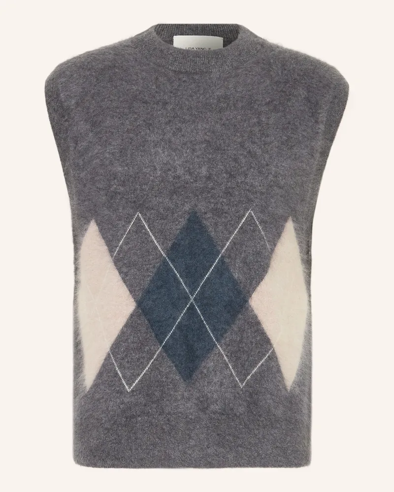 Lisa Yang Cashmere-Pullunder DENNIS Dunkelgrau