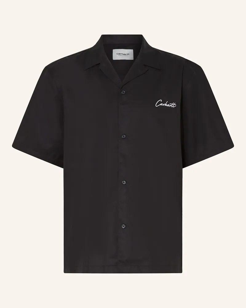 Carhartt WIP Resorthemd DELRAY Loose Fit Schwarz