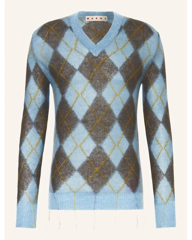 Marni Pullover mit Mohair Blau